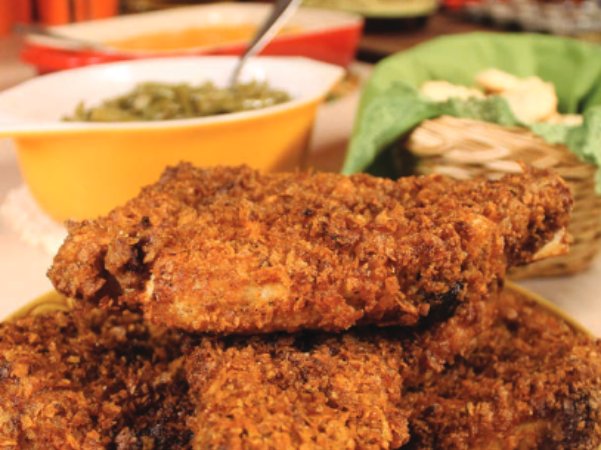 Potato Chip Pork Chops Recipe from Stand By Your Pan