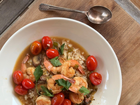 Shrimp and Rice Grits Recipe from The Southerner's Cookbook