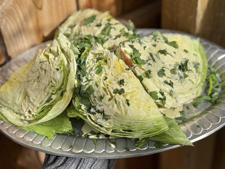 Easy Salad for Two (with Creamy Italian Ranch Dressing) from Parm to Table