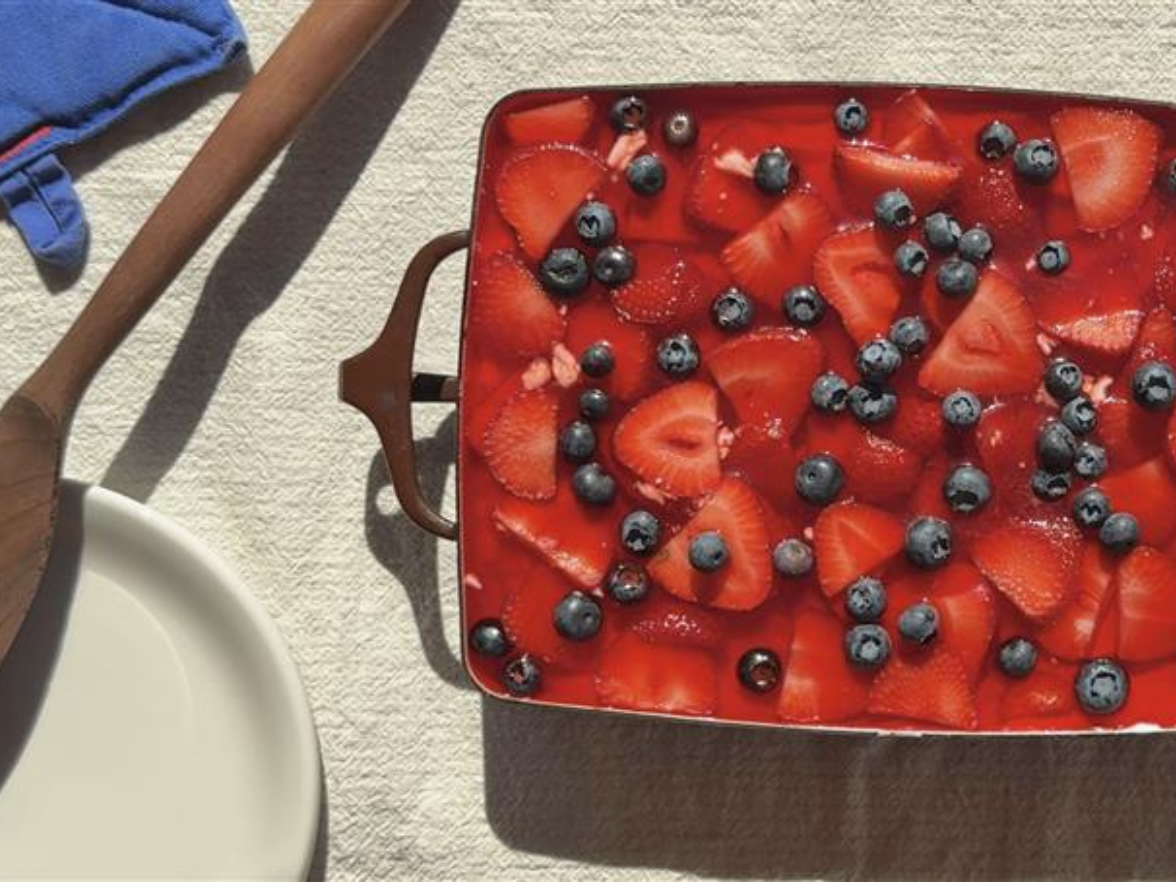 Strawberry Pretzel Salad Recipe from Stand By Your Pan