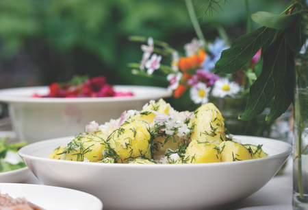 A Fresh Take on Potato Salad: French-Inspired Recipe with Herbs and Vinaigrette