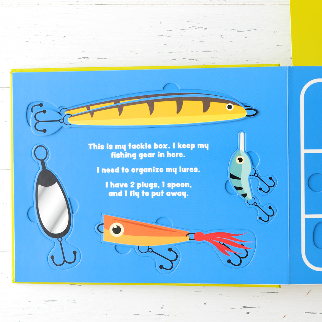 box of fishing hooks My First Tackle Box (with Fishing Rod, Lures, Hooks, Line, and More!) : Get Kids to Fall for Fishing, Hook, Line, and Sinker