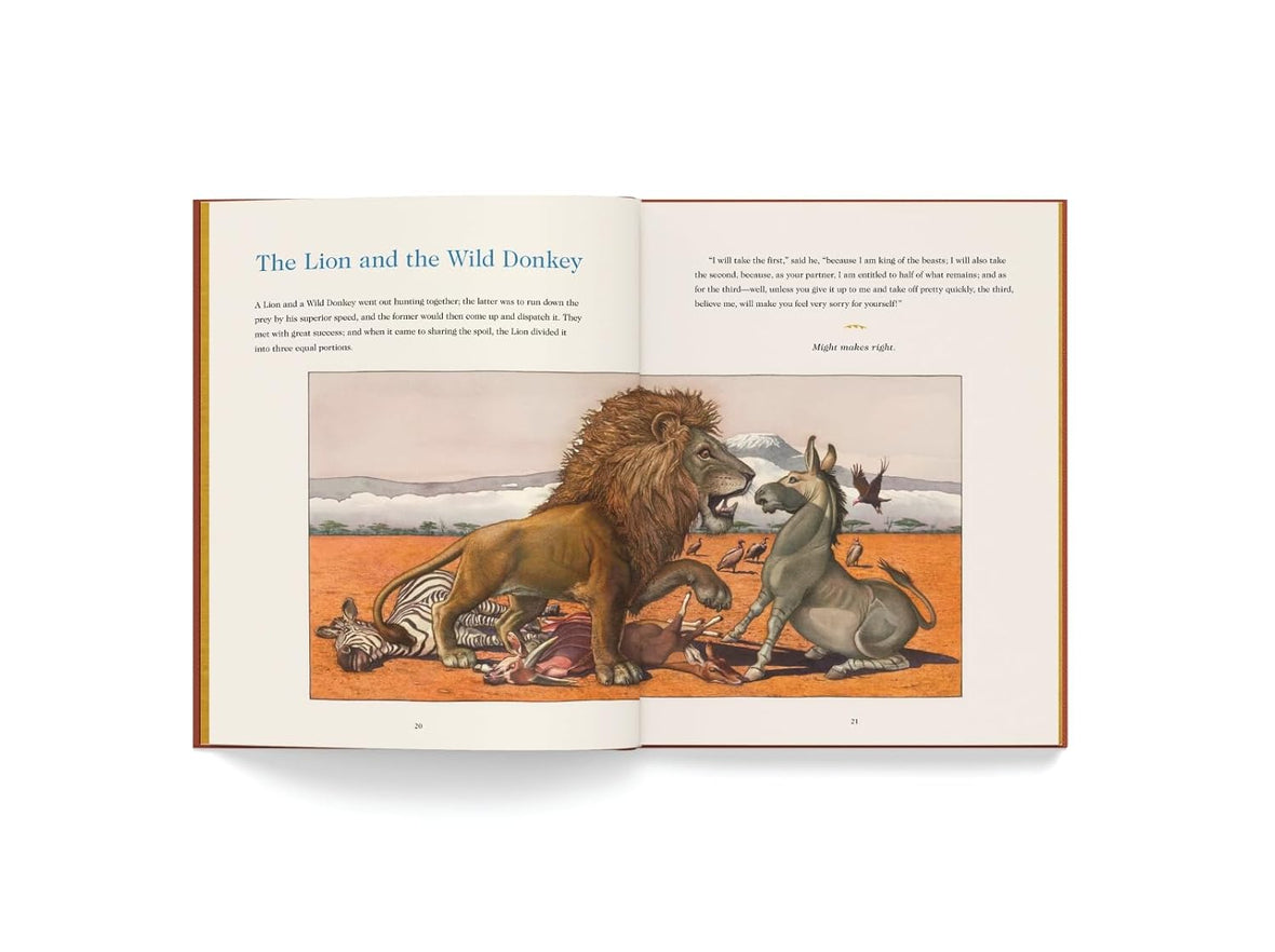 Aesop’s Fables: The Collectible Leather Edition: The Classic Edition by acclaimed illustrator, Charles Santore