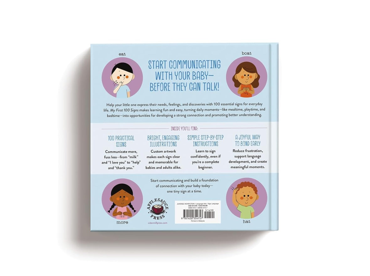 My First 100 Signs: Baby Sign Language Book: Tiny Signs for Everyday Moments