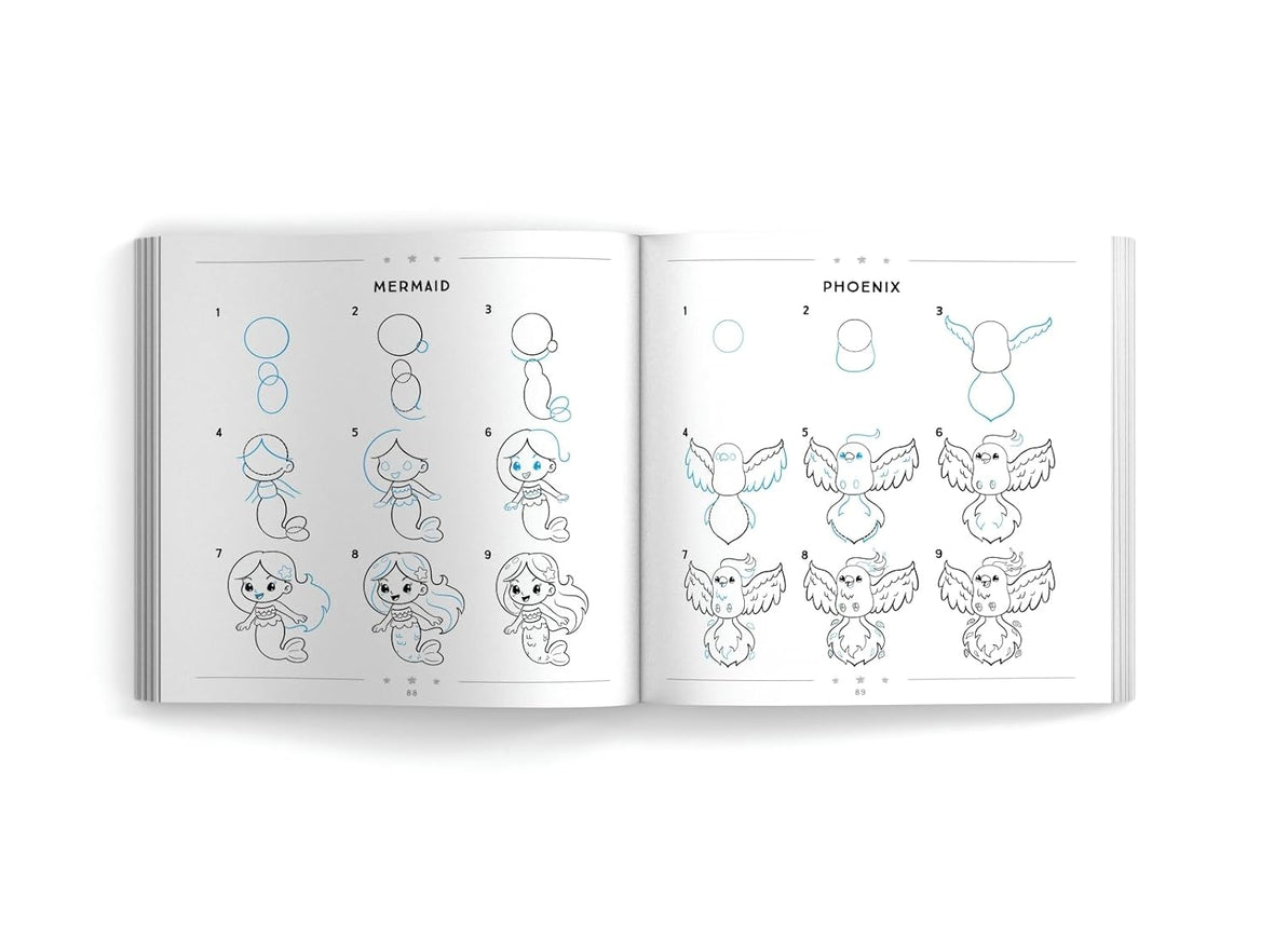 How to Draw Kawaii For Kids: Learn to Draw Cute Creatures, Mythical Monsters & Friends
