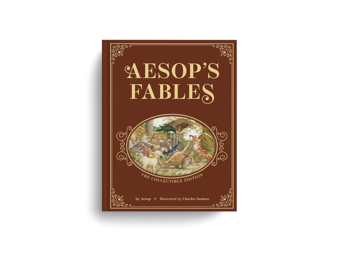 Aesop’s Fables: The Collectible Leather Edition: The Classic Edition by acclaimed illustrator, Charles Santore