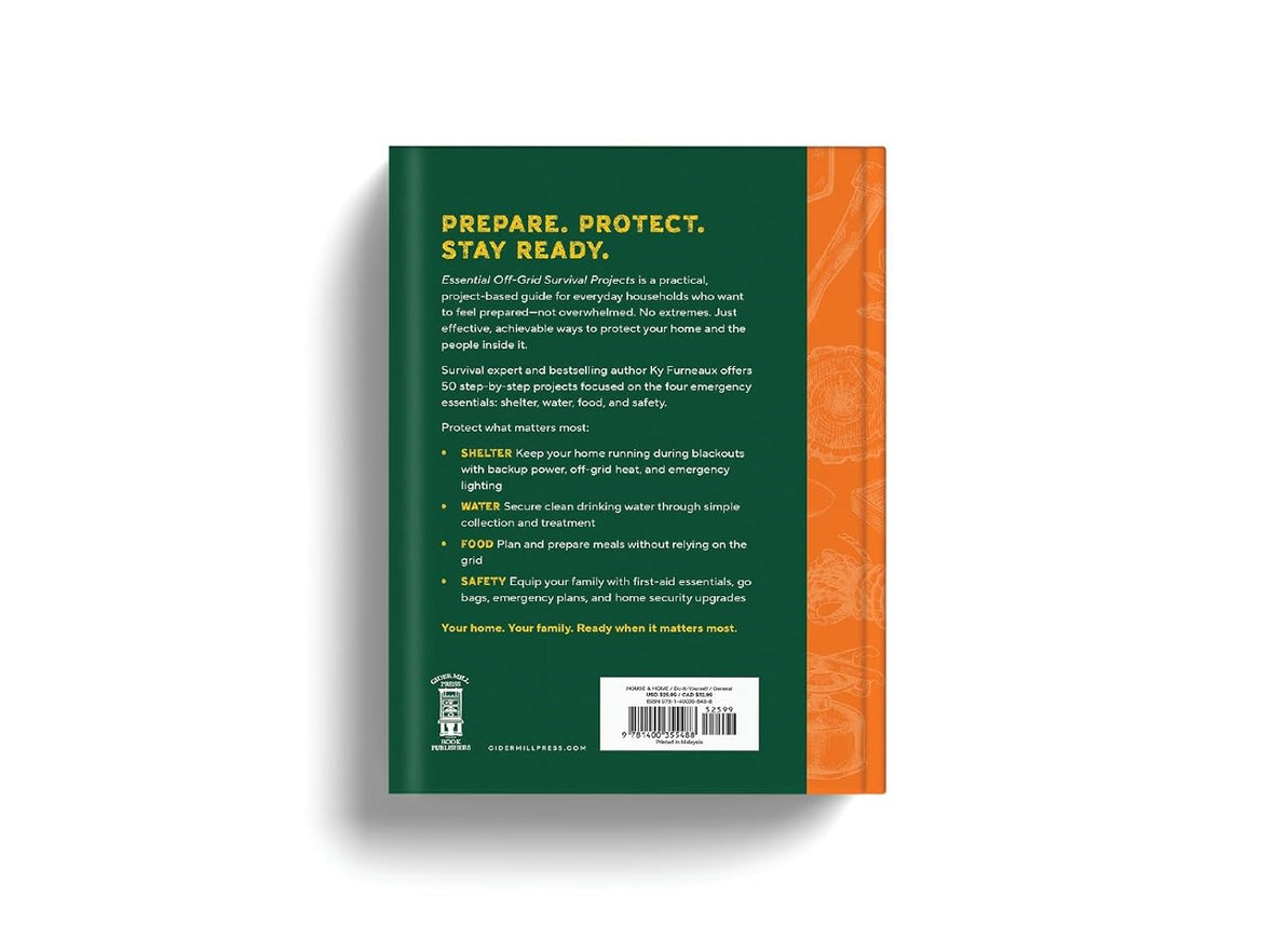 Essential Off-Grid Survival Projects: 50 Life-saving Solutions for Shelter, Water, Food, and Safety