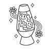 Trippy & Groovy: Bold and Easy Coloring Book