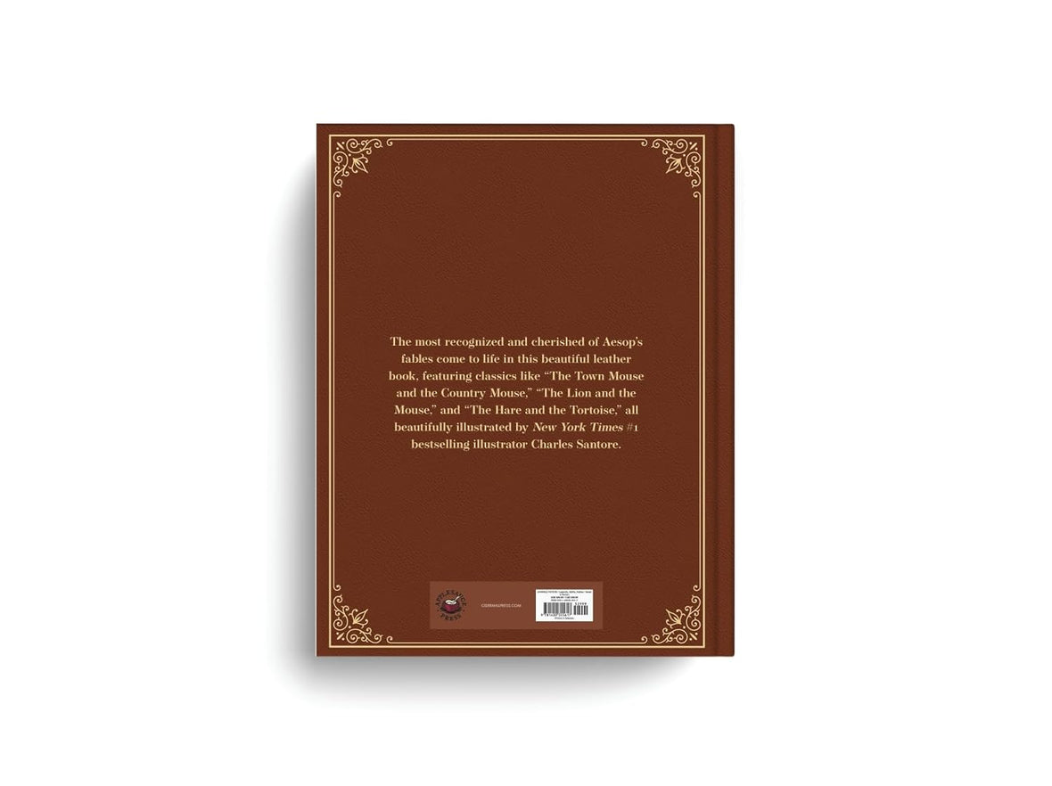 Aesop’s Fables: The Collectible Leather Edition: The Classic Edition by acclaimed illustrator, Charles Santore