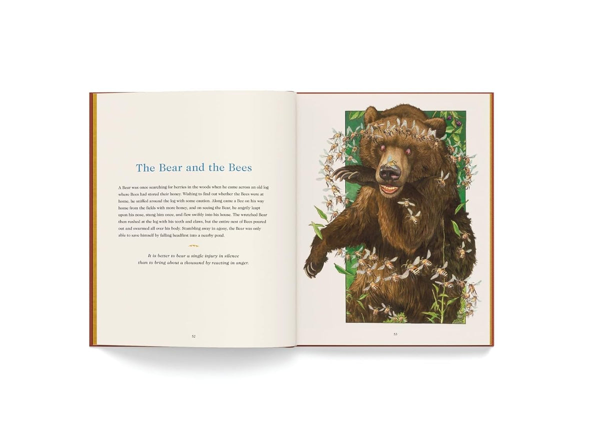 Aesop’s Fables: The Collectible Leather Edition: The Classic Edition by acclaimed illustrator, Charles Santore
