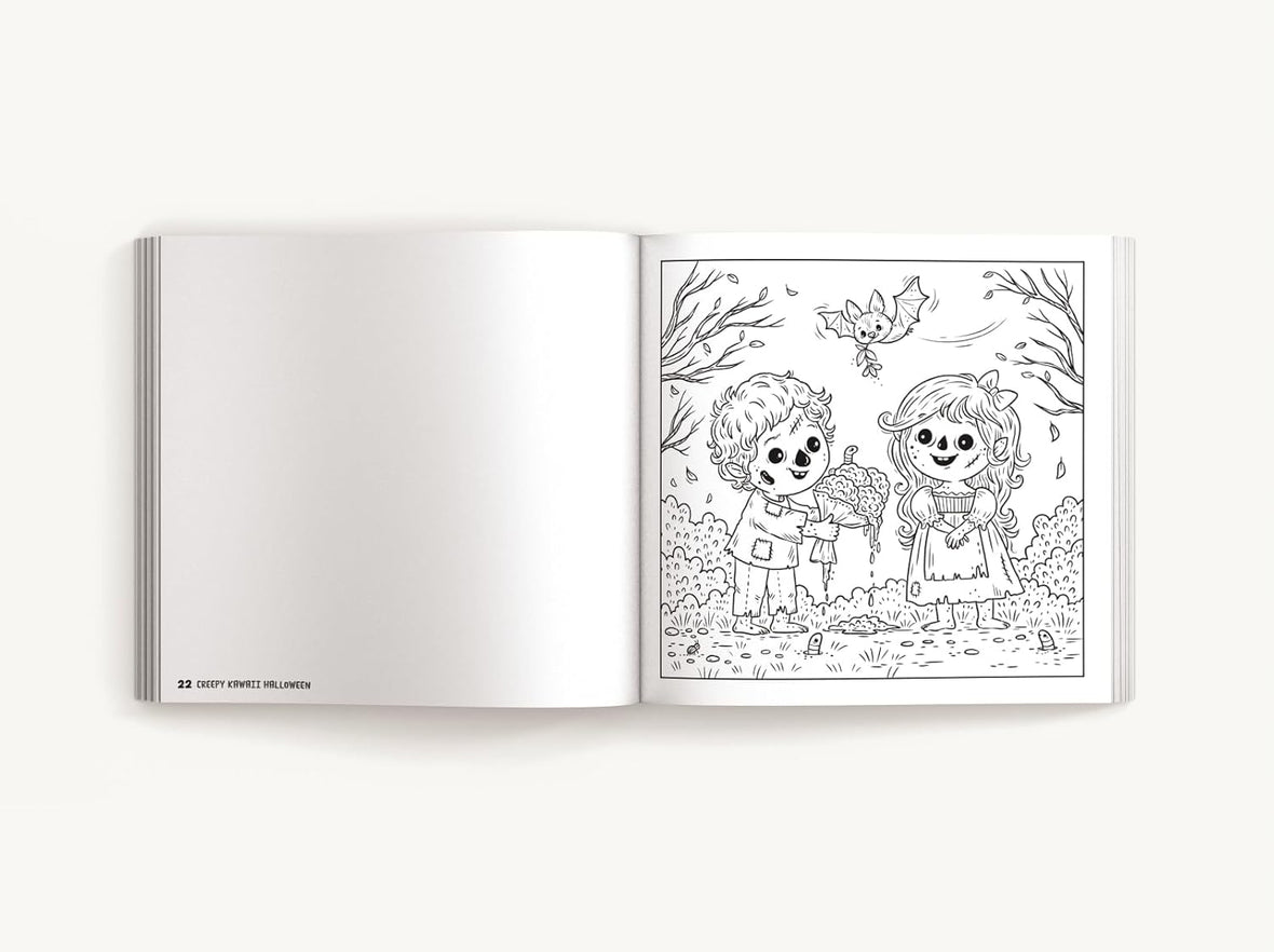 Creepy Kawaii Halloween: 50 Monstrously Cute Coloring Pages