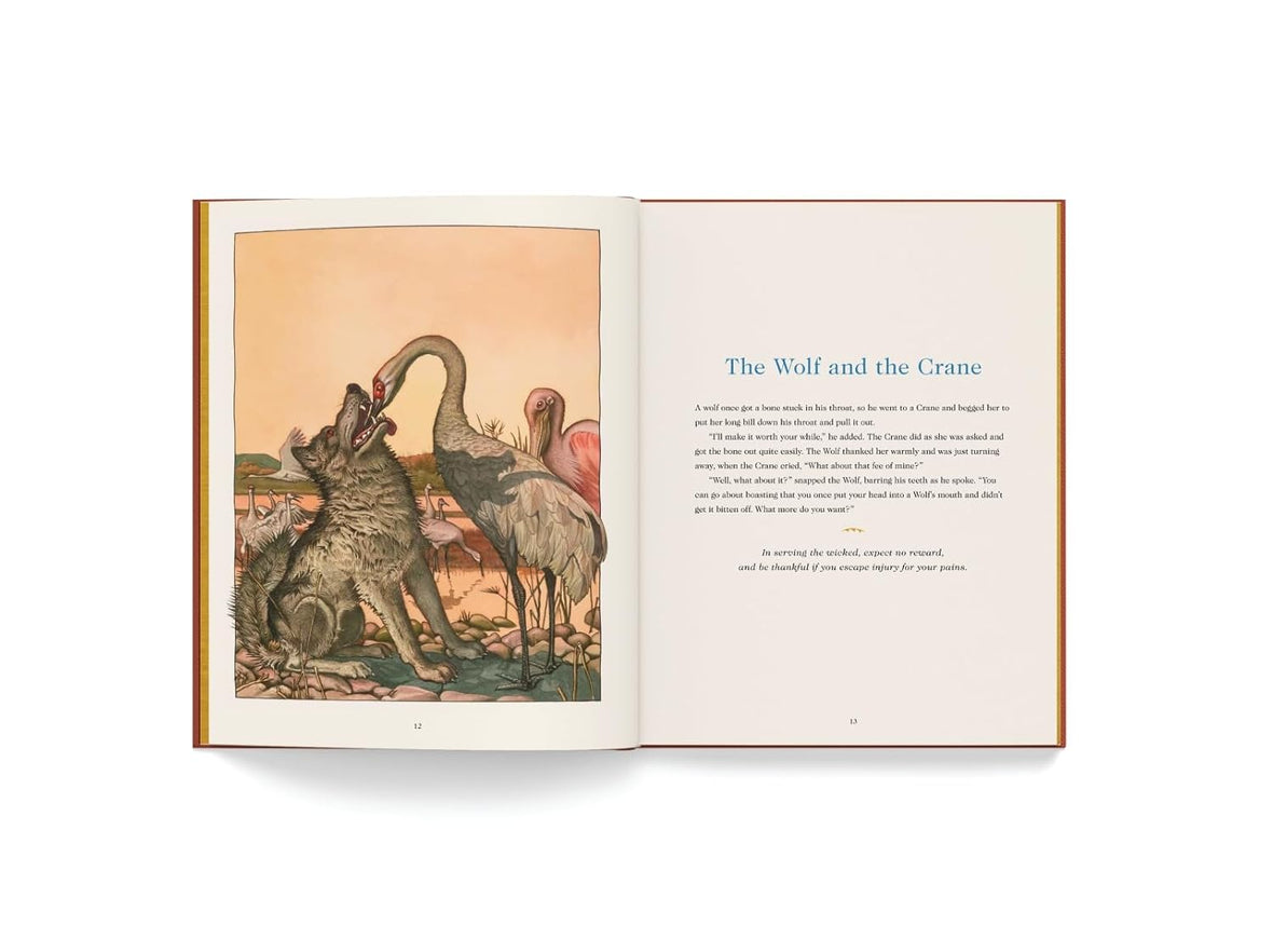 Aesop’s Fables: The Collectible Leather Edition: The Classic Edition by acclaimed illustrator, Charles Santore