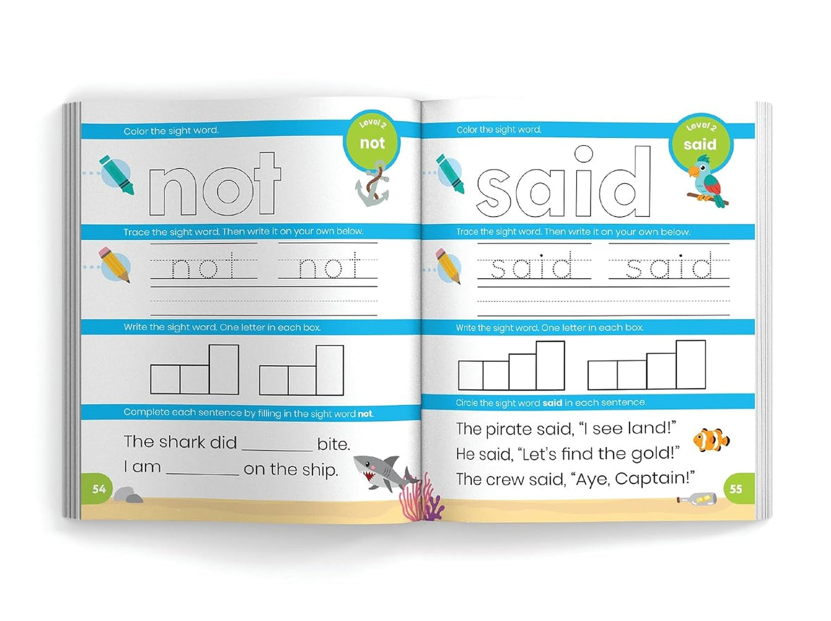 My First Learn-to-Read Sight Words Workbook: Fun Tracing, Writing, and Reading Activities for Beginner Readers