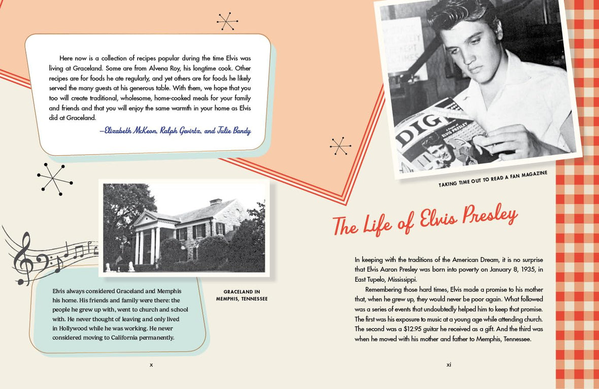 The Elvis Presley Cookbook: Fun Facts and Simple Southern Comfort Recipes Fit for a King