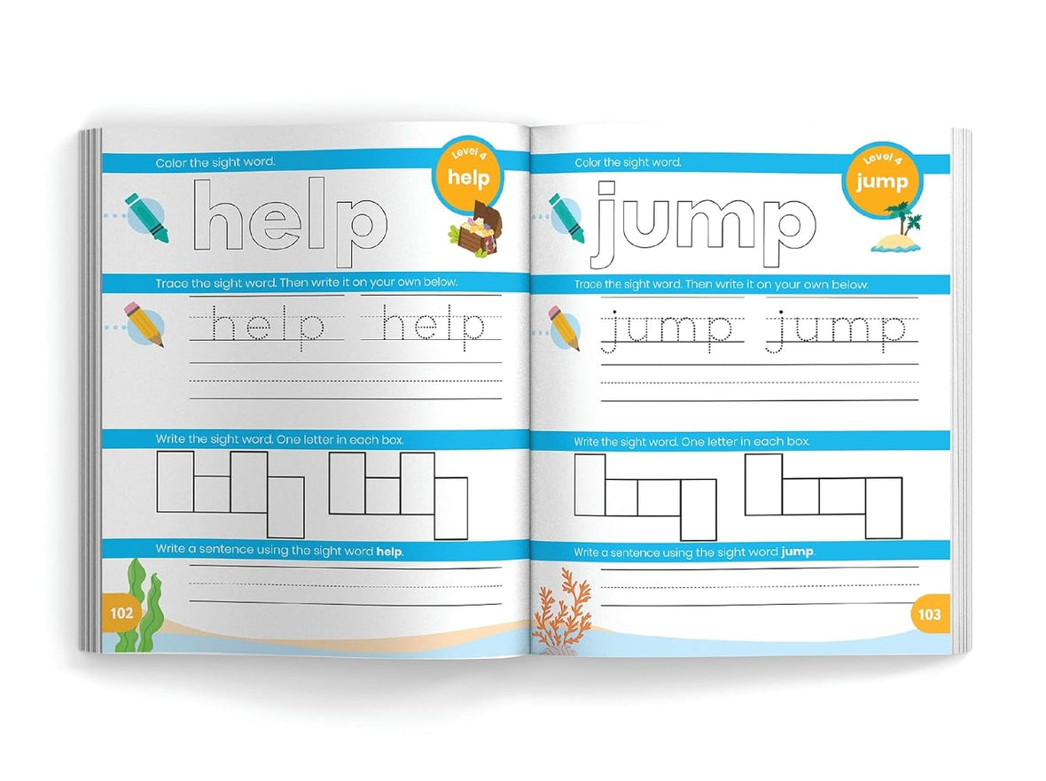My First Learn-to-Read Sight Words Workbook: Fun Tracing, Writing, and Reading Activities for Beginner Readers