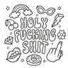 Swear Word: Bold and Easy Coloring Book