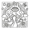 Trippy & Groovy: Bold and Easy Coloring Book