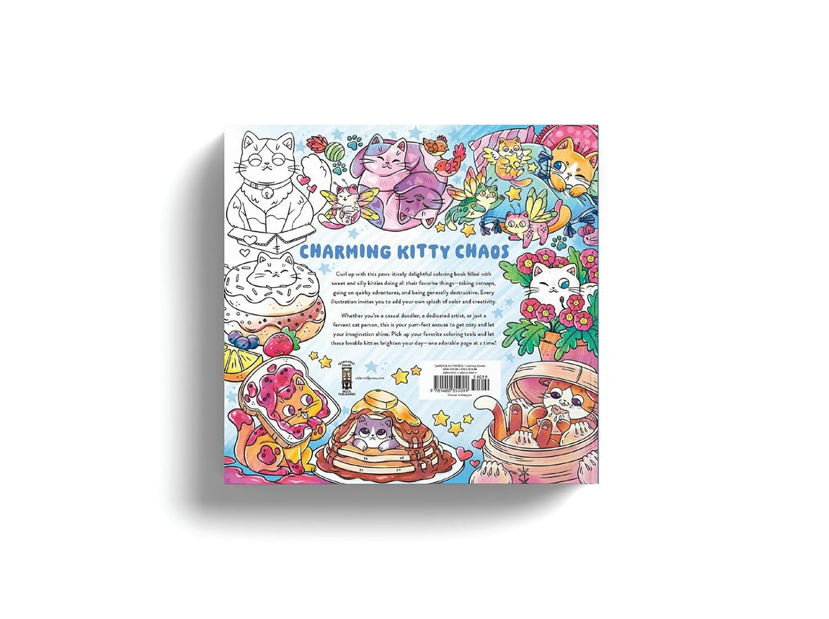Kawaii Cats: 50 Purr-fectly Adorable Coloring Pages