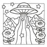 Trippy & Groovy: Bold and Easy Coloring Book
