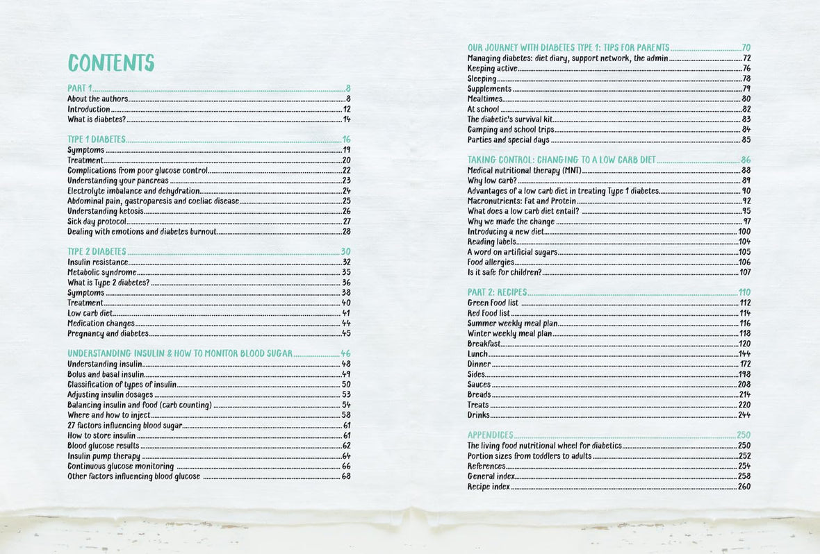 Type 1 and Type 2 Diabetes Cookbook: Low carb recipes for the whole family