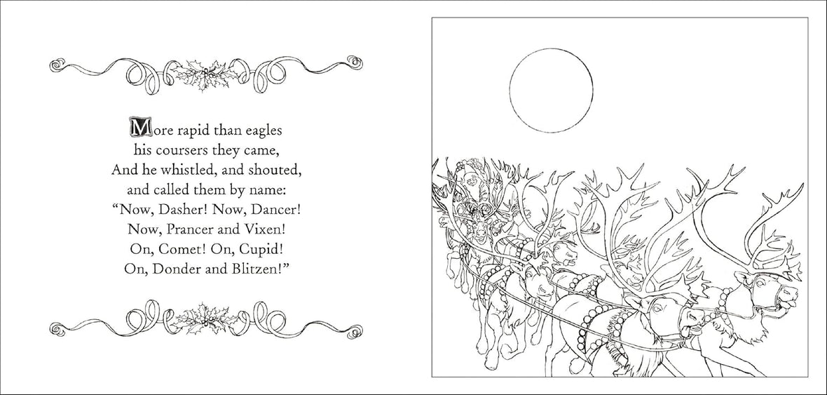 The Night Before Christmas Coloring Book: The Classic Edition