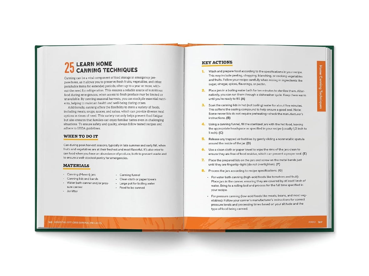 Essential Off-Grid Survival Projects: 50 Life-saving Solutions for Shelter, Water, Food, and Safety