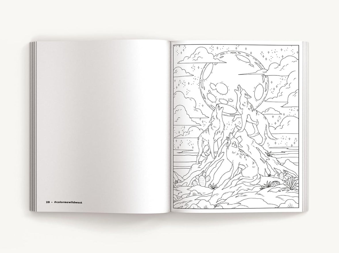 Color Me Wild West: Saddle Up for 50 Adventurous Coloring Pages