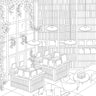 Cozy Bookshops: Colouring Book