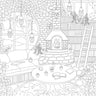 Cozy Bookshops: Colouring Book