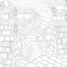 Cozy Bookshops: Colouring Book