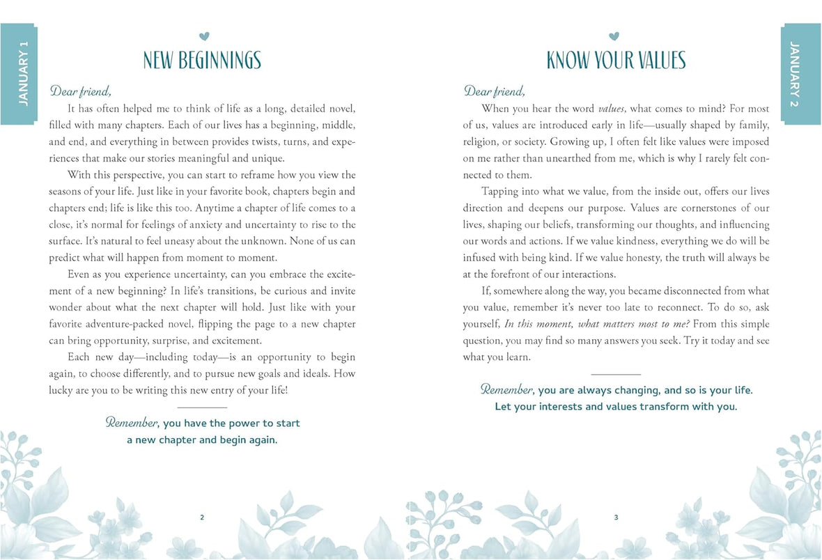 Dear Friend: Daily Love Notes for Contemplation, Connection, and Clarity (365 Days) – The Perfect Inspirational Christmas Gift for Women