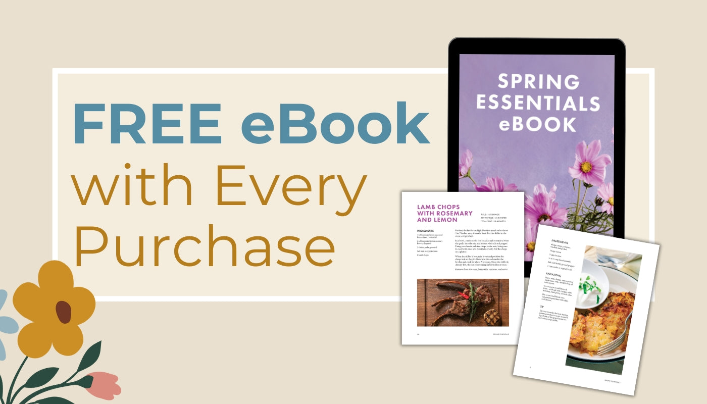 Free ebook with every purchase - Spring Essentials eBook