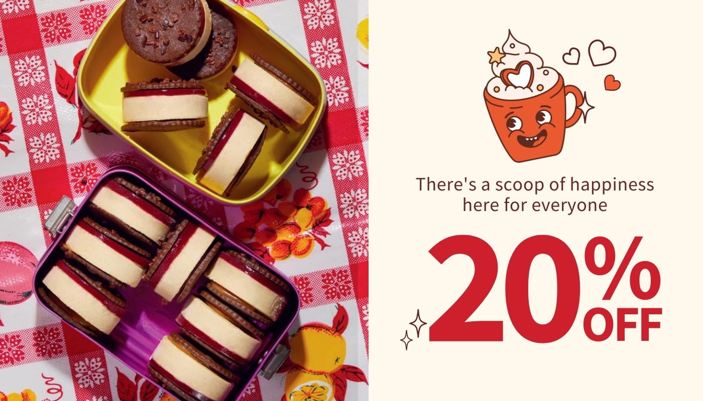 There's a scoop of happiness for everyone - 20% off Happy Endings Cookbook