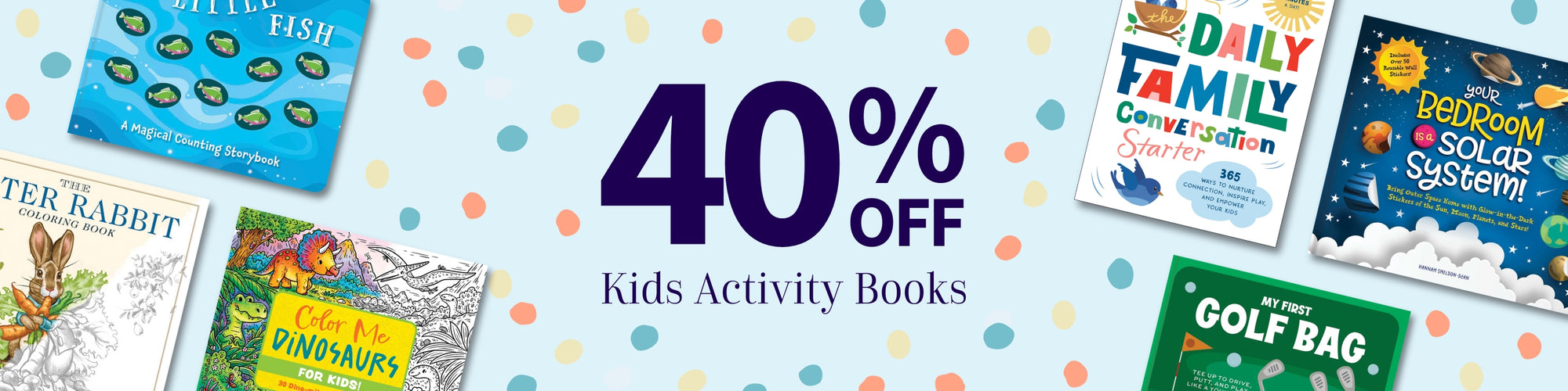 40% Off Kids Activity Books