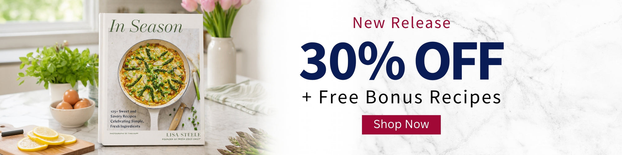 New Release 30% off + Free Bonus Recipes - Shop Now