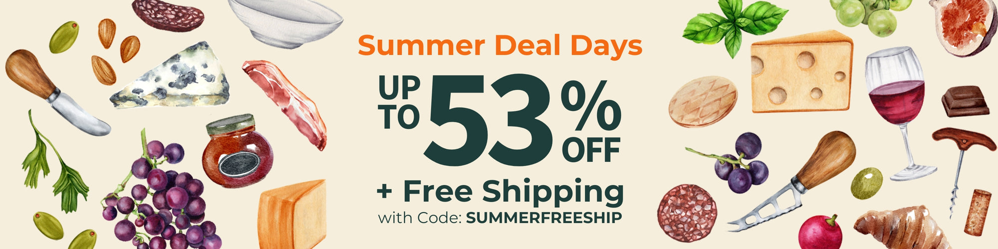 Summer Deal Days Up to 53% Off + Free Shipping with Code: SUMMERFREESHIP