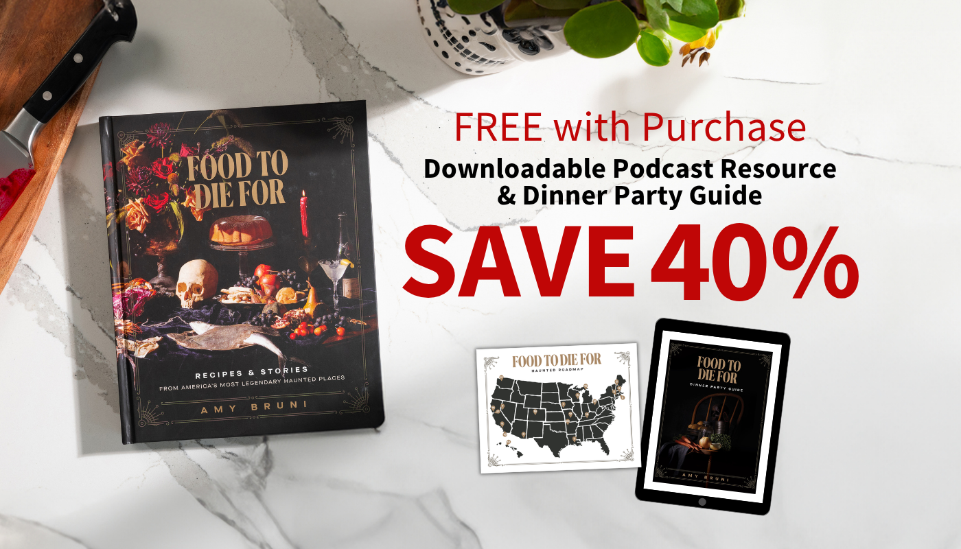 Food to Die For cookbook: Save 40%. Free with purchase — downloadable podcast resource and dinner party guide. Shop Now.